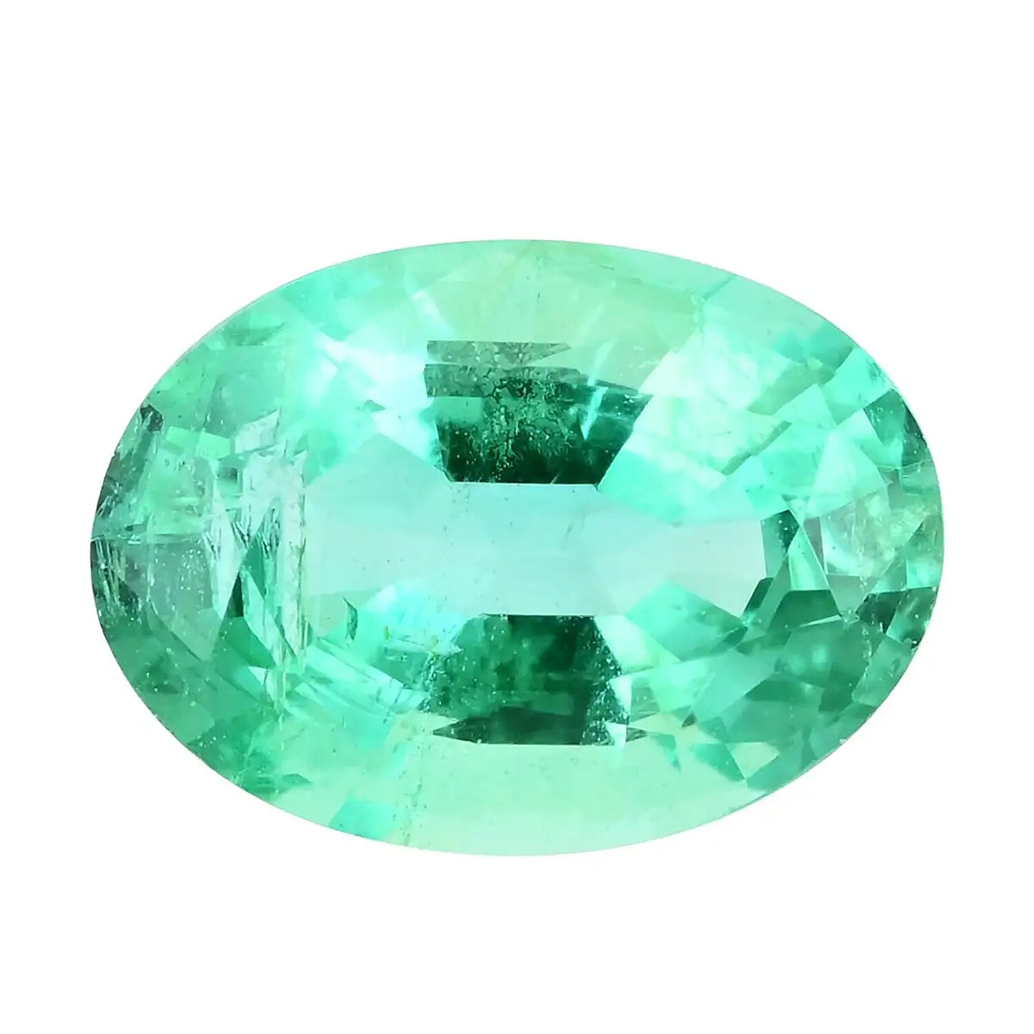 AAA Kagem Zambian Emerald (Ovl 7.5x5.5 mm) 1.00 ctw