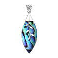 Abalone Shell Colorful Pendant in Sterling Silver - Sticky add to cart bar