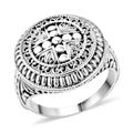 Bali Legacy Sterling Silver Floral Ring (Size 10.0) (7.35 g) - Sticky add to cart bar