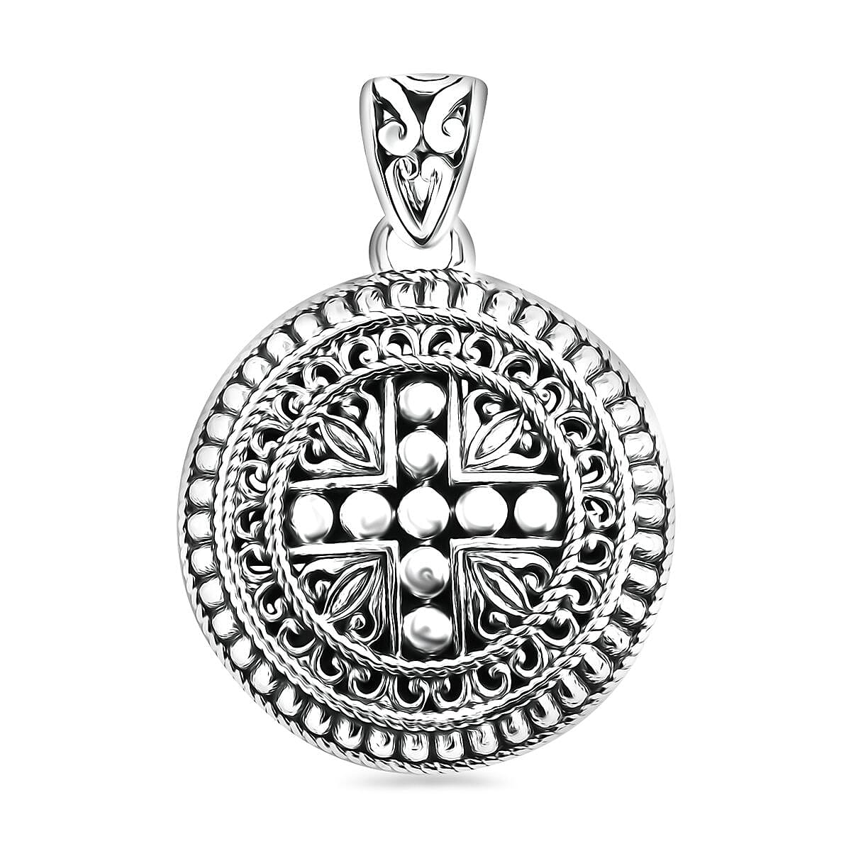 Bali Legacy Guardian Seal Pendant without Chain in Sterling Silver 9.20 Grams