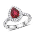 Chairman Vault Collection Certified & Appraised Rhapsody 950 Platinum AAAA Montepuez Ruby, Diamond (E-F, VS) (0.98 cts) Ring (Size 7.0) (6.30 g) 3.40 ctw - Sticky add to cart bar