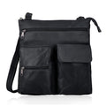 "100% genuine leather Crossbody sling bag Size -11(L) X 1.5 (W)X10 (H) INCH Color-Black" - Sticky add to cart bar