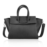 "100% Genuine leather Shoulder bag Size: 12.5(L) X 6.5 (W) 10(H) INCH Size: Black"