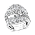 TLV Diamond Ring in Platinum Over Sterling Silver (Size 10.0) 2.00 ctw - Sticky add to cart bar