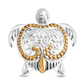 Bali Legacy 22K Vermeil Yellow Gold Over and Sterling Silver Turtle Pendant without Chain 6.20 Grams - Sticky add to cart bar