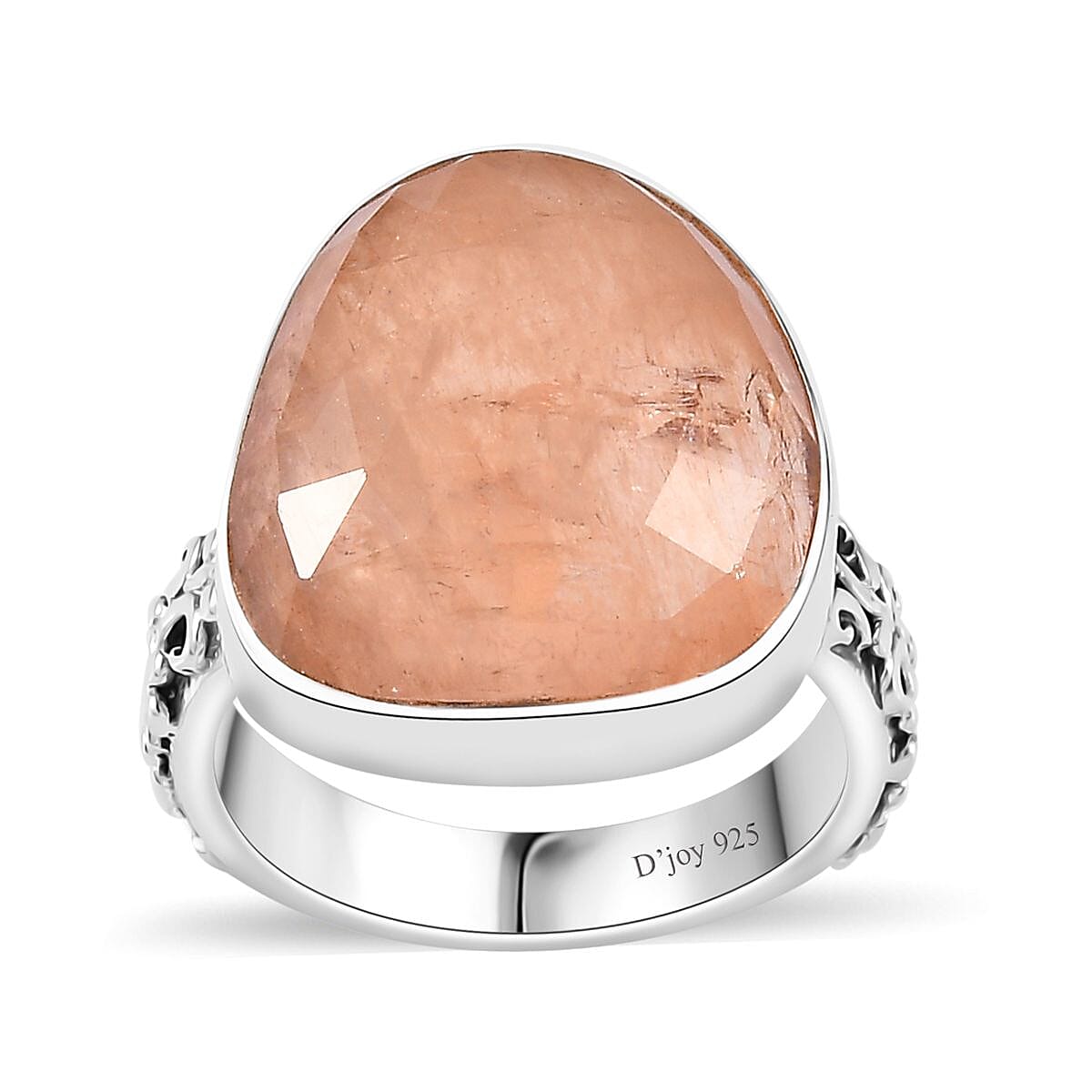 Artisan Crafted Marropino Morganite Ring in Sterling Silver (Size 10.0) 11.10 ctw