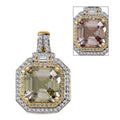 Luxoro AAA Turkizite, I2 Natural Yellow and White Diamond 4.40 ctw Pendant without Chain in 14K Yellow Gold - Sticky add to cart bar
