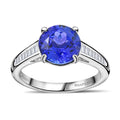 Certified & Appraised Rhapsody 950 Platinum AAAA Tanzanite, Diamond (E-F, VS) Ring (Size 7.0) (5.25 g) 3.05 ctw - Sticky add to cart bar