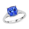 Certified & Appraised Rhapsody 950 Platinum AAAA Tanzanite and E-F VS Diamond Ring (Size 10.0) 4.45 Grams 2.85 ctw - Sticky add to cart bar
