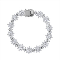 Moissanite Bracelet in Platinum Over Sterling Silver (7.25 In) 14.35 ctw