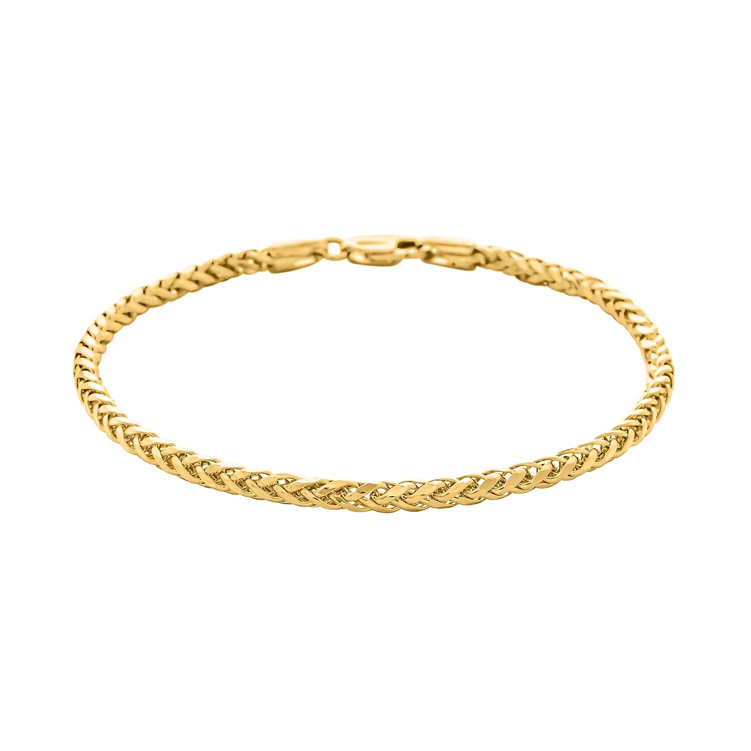 10K Yellow Gold 2.5mm Palma Chain Bracelet (7.00 In) 2.35 Grams
