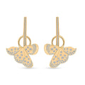 Clarte La Fleur Collection Moissanite Earrings in Vermeil Yellow Gold Over Sterling Silver 0.90 ctw - Sticky add to cart bar