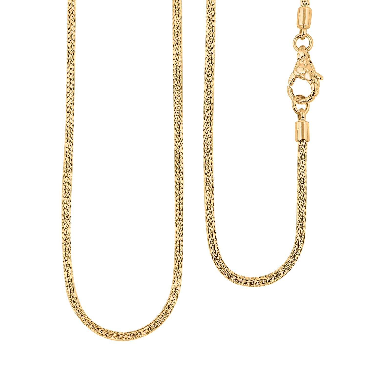Bali Legacy 22K Vermeil YG Over Sterling Silver Tulang Naga Chain Necklace 20 Inches 17.35 Grams