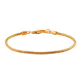 Bali Legacy 22K Vermeil Yellow Gold Over Sterling Silver Tulang Naga Chain Bracelet (6.50 In) 7.0 Grams - Sticky add to cart bar