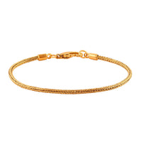 Bali Legacy 22K Vermeil Yellow Gold Over Sterling Silver Tulang Naga Chain Bracelet (6.50 In) 7.0 Grams