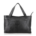 Black Genuine Leather Tote Bag (15"x7"x10") - Sticky add to cart bar
