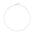 Rhodium Over Sterling Silver 0.9mm Cutting Beaded Chain Necklace 20 Inches with Lobster Lock 2.10 Grams - Sticky add to cart bar