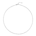 Rhodium Over Sterling Silver 0.73mm Box Small Chain 20 Inches with Lobster Lock 1.35 Grams - Sticky add to cart bar