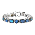 Malagasy Labradorite Bracelet in Platinum Over Sterling Silver (6.50 In) 40.35 ctw - Sticky add to cart bar