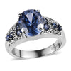 Simulated Tanzanite Diamond