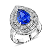 Chairman Vault Collection Certified & Appraised Rhapsody 950 Platinum AAAA Royal Ceylon Sapphire, Diamond (E-F, VS) (1.92 cts) Ring (Size 7.0) (10.77 g) 6.05 ctw
