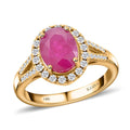 Iliana 18K Yellow Gold AAA Montepuez Ruby and SI Diamond Ring (Size 10.0) 5.07 Grams 2.35 ctw - Sticky add to cart bar
