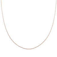 14K Rose Gold Over Sterling Silver Roc Chain Necklace 24 Inches 3.50 Grams