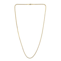 14K Yellow Gold Over Sterling Silver Franco Chain Necklace 20 Inches 8.6 Grams