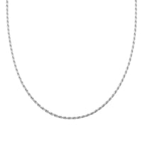 Sterling Silver Rope Chain Necklace (18 Inches) (13.20 g)