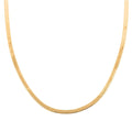 14K Yellow Gold Over Sterling Silver Herringbone Chain Necklace 20 Inches 10.3 Grams - Sticky add to cart bar