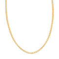 14K Yellow Gold Over Sterling Silver Textured Square Necklace 18 Inches 3.70 Grams - Sticky add to cart bar