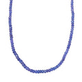 10K AAA Tanzanite 100.00 ctw Beaded Necklace in Yellow Gold 18 Inches - Sticky add to cart bar