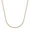 Rope Chain Necklace 24 Inches in ION Plated Yellow Gold Stainless Steel - Sticky add to cart bar
