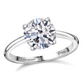 JCK Deals IGI Certified 950 Platinum Luxuriant Lab Grown Diamond (G, VS2) Solitaire Ring (Size 6 ) (4.75 g) 3.00 ctw - Sticky add to cart bar