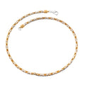 Bali Legacy Borobudur 4x2.5mm Necklace in 22K Vermeil YG and Sterling Silver 38.54 Grams 20 Inches - Sticky add to cart bar