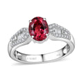 Epic Deal Luxoro 10K White Gold AAA Ofiki Rubellite, Diamond (G-H, I2) (0.20 cts) Ring (Del. in 10-12 Days) 1.50 ctw - Sticky add to cart bar