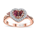 Ouro Fino Rubellite and Multi Gemstone Ring in Vermeil Rose Gold Over Sterling Silver (Size 10.0) 0.75 ctw - Sticky add to cart bar