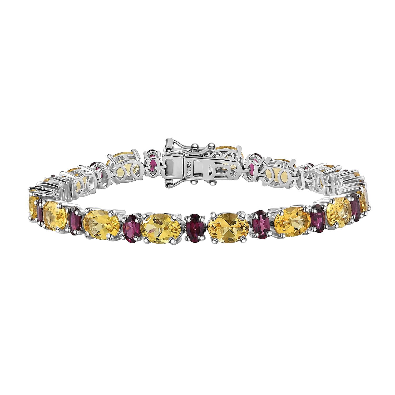 Epic Deal Sunfire Beryl, Blue Zircon Tennis Bracelet in Platinum Over Sterling Silver (6.50 In) 15.40 ctw