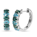 Indian Ocean Apatite and Malgache Neon Apatite Earrings in Platinum Over Sterling Silver 3.00 ctw - Sticky add to cart bar