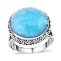 Sajen Silver Amazonite Ring in Sterling Silver (Size 6.0) 20.30 ctw - Sticky add to cart bar