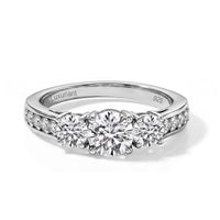 Lab Grown Diamond (F-G, VS) Ring in Platinum Over Sterling Silver (Size 8.0) 1.50 ctw