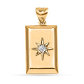 Diamond Pendant in Vermeil YG Over Sterling Silver - Sticky add to cart bar