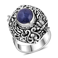 Bali Legacy Tanzanite Dragonfly Ring in Sterling Silver (Size 10.0) 5.20 ctw