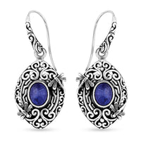 Bali Legacy Tanzanite Dragonfly Earrings in Sterling Silver 3.40 ctw
