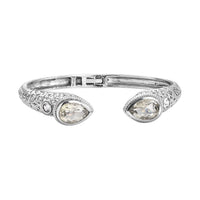 Montezuma Prasiolite 10.00 ctw Bangle Bracelet in Stainless Steel (7.25 In)