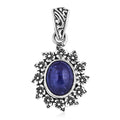 Bali Legacy Tanzanite Frangipani Floral Pendant in Sterling Silver 4.80 ctw - Sticky add to cart bar