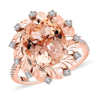 Modani 14K Yellow, White and Rose Gold Natural Yellow and White Diamond Ring (Size 7.0) 5.10 Grams 1.75 ctw