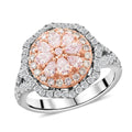 Modani 14K White and Rose Gold Natural Pink and White Diamond Ring 4.25 Grams 1.19 ctw - Sticky add to cart bar