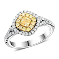 Modani 14K Yellow and White Gold Natural Yellow and White Diamond Ring (Size 7.0) 1.85 ctw - Sticky add to cart bar