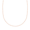 14K Rose Gold Over Sterling Silver Link Chain Necklace 18-24 Inches 2.20 Grams - Sticky add to cart bar